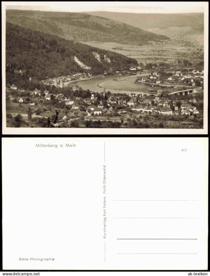 Ansichtskarte Miltenberg (Main) Totale 1963