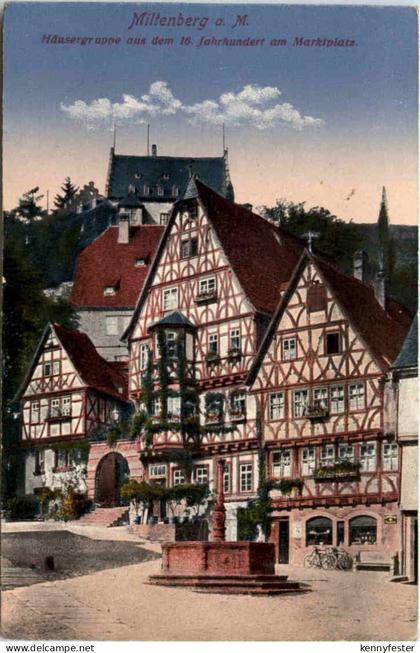 Miltenberg am Main, Häusergruppe aus dem 16. JH am Marktplatz