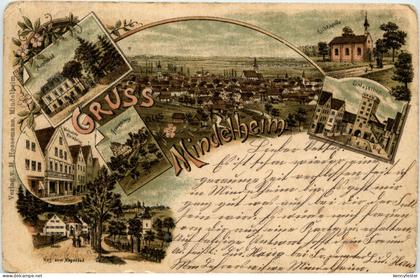 Gruss aus Mindelheim - Litho
