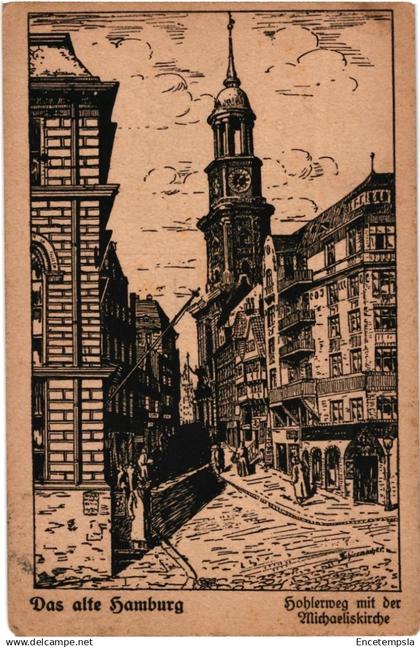 CPA  Carte Postale Germany  Hambourg Michaeliskirche 1921VM95245