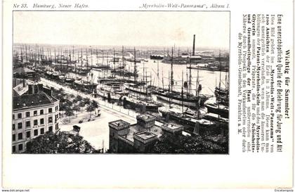 CPA  Carte postale  Germany Hambourg Neuer Hafen  début 1900 VM9597