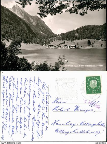 Mittenwald Lautersee Partie Region Mittenwald Wettersteingebirge 1960