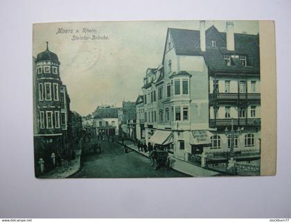 MÖRS ,Moers    , Schöne Karte um 1909 ,   siehe  2 Abbildungen