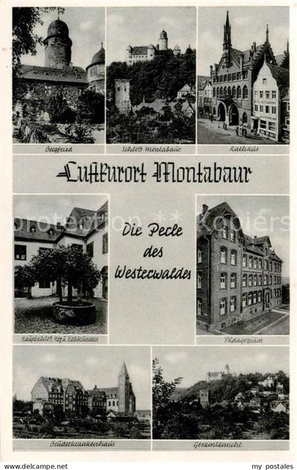 Montabaur Westerwald Bergfried Schloss Montabaur Rathaus Hauptschloss Ziehbrunne