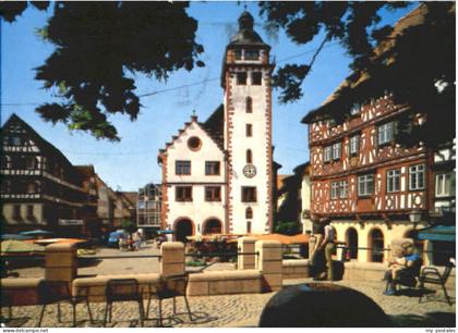 Mosbach Baden Mosbach Marktplatz Rathaus x 1988