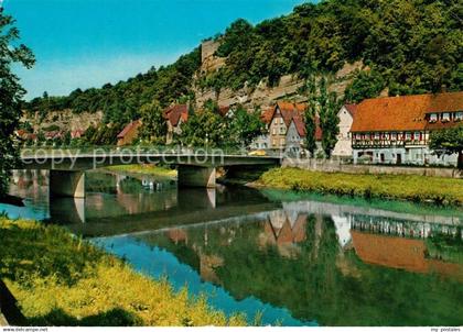 Muehlacker Partie an der Enz mit Burgruine