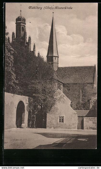 AK Mühlberg /Elbe, Ansicht der Klosterkirche