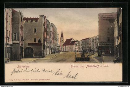 AK Mühldorf a. Inn, Stadtplatz