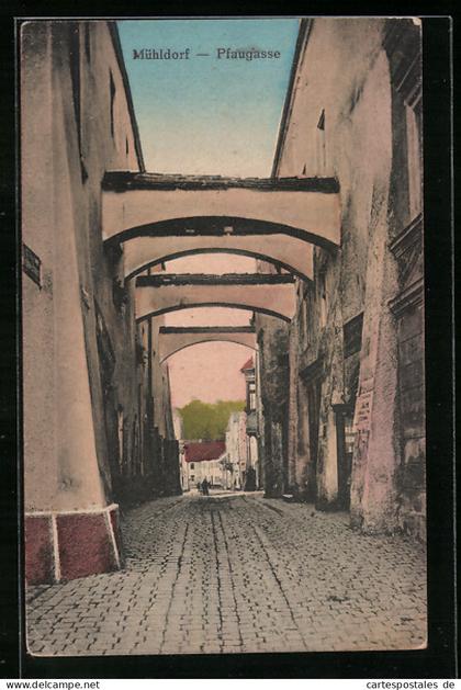 AK Mühldorf, Querverstrebungen in der Pfaugasse