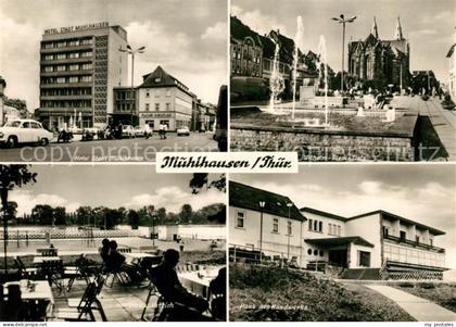 Muehlhausen Thueringen Hotel Stadt Muehlhausen Wilhelm Pieck Platz Restaurant Te