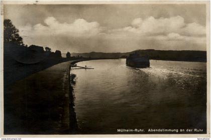 Mülheim-Ruhr, Abendstimmung an der Ruhr