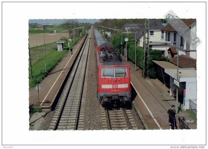 ALLEMAGNE - Müllheim  - TRAIN 111 054-3 - 2008 - GARE ANIMATION