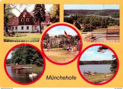Muenchehofe Obersdorf Jugendherberge Erich Weinert Campingplatz Blick vom Schau