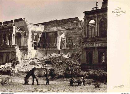 MueNCHEN  Bayern Alte Pinakothek im zerstoerten Muenchen 1945