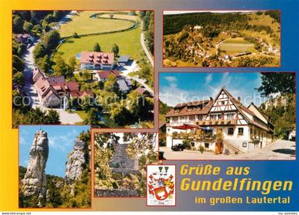 Gundelfingen Muensingen Fliegeraufnahme Steinsaeulen Gasthof