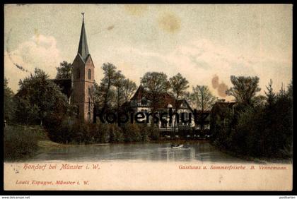 ALTE POSTKARTE HANDORF BEI MÜNSTER IN WESTFALEN GASTHAUS U. SOMMERFRISCHE B. VENNEMANN cpa postcard Ansichtskarte AK