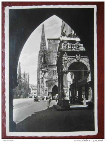 Münster - Rathausbogen Lambertikirche Feldpost