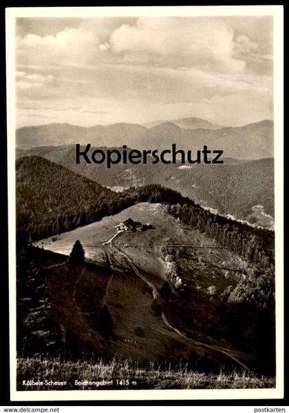 ALTE POSTKARTE KÄLBELE-SCHEUER BELCHENGEBIET MÜNSTERTAL KÄLBELESCHEUER Belchen Schwarzwald AK Ansichtskarte postcard cpa