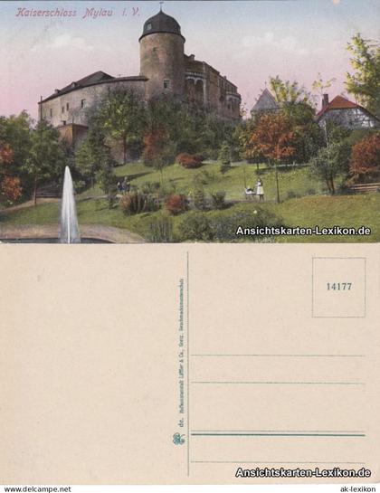 Ansichtskarte Mylau Kaiserschloss Mylau 1922