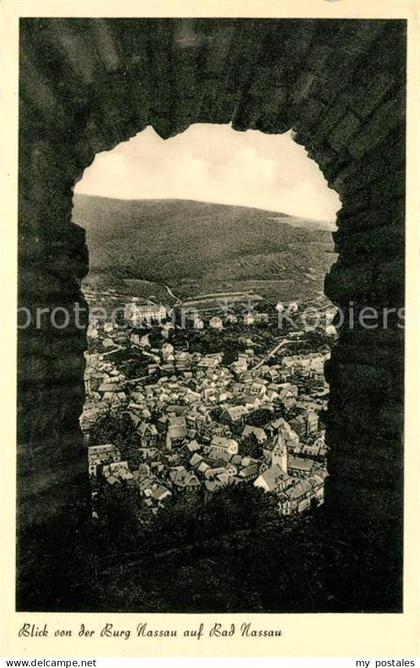 Bad Nassau Blick von der Burg Nassau