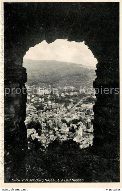 Bad Nassau Blick von der Burg Nassau