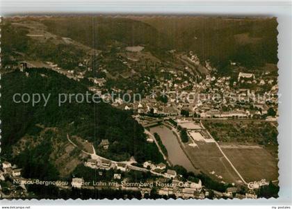 Nassau Bad Fliegeraufnahme Bergnassau Stammburg Nassau Oranien
