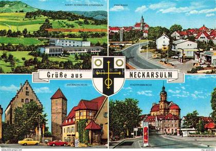 Neckarsulm BW Albert-Schweitzer-Gymnasium Panorama Zweiradmuseum Stadtpfarrkirch
