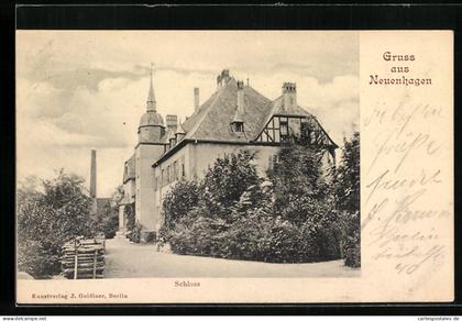 AK Neuenhagen, Ansicht vom Schloss