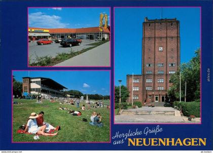 Neuenhagen bei Berlin Einkaufszentrum, Hoppegarten, Galopprennbahn, Rathaus 1996