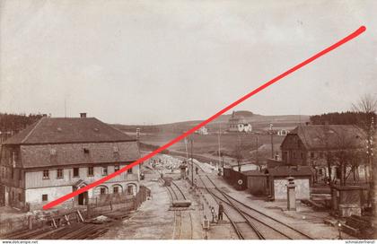 Foto AK Neugersdorf Bahnhof Eisenbahn a Ebersbach Eibau Seifhennersdorf Georgswalde Philippsdorf Rumburg Löbau Zittau