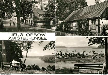 Neuglobsow Strand Ortsansichten Stechlinsee