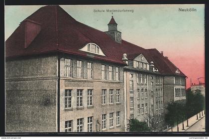 AK Berlin-Neukölln, Schule Mariendorferweg