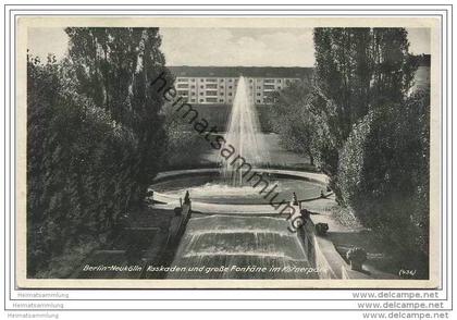 Berlin - Neukölln - Kaskaden und grosse Fontäne im Körnerpark
