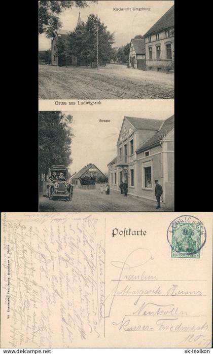 Ludwigsruh 2 Bild Straßen  Küstrin Kostrzyn Neumark Landsberg Gorzów 1913