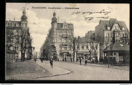 AK Neumünster-Grossflecken, Holstenstrasse