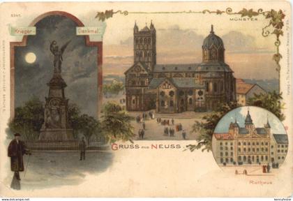 Gruss aus Neuss - Litho