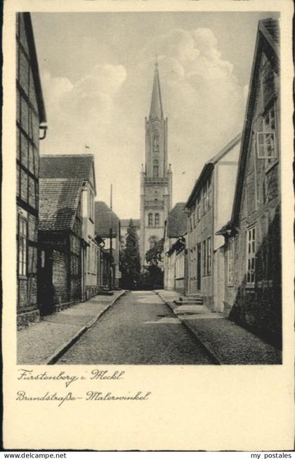 Fuerstenberg Mecklenburg Fuerstenberg Brandstrasse Malerwinkel