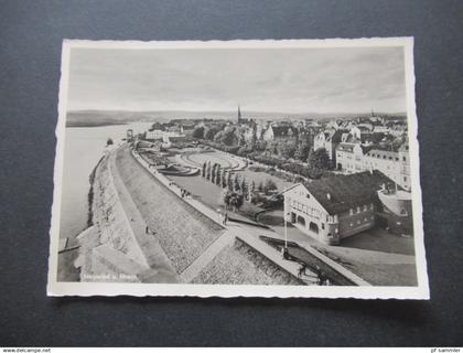 Echtfoto AK Deutsches Reich 1940er Jahre Neuwied am Rhein / Rheinpromenade Verlag Photogr. W. Rüsch Neuwied