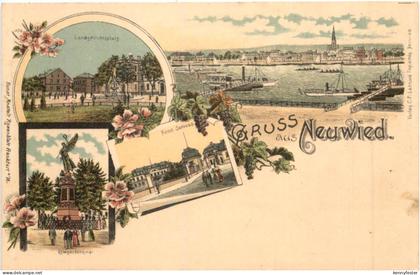 Gruss aus Neuwied - Litho