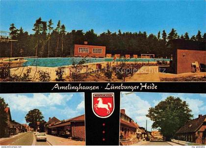 Amelinghausen Lueneburger Heide Niedersachsen Lueneburger-Heide Freibad Schwimmb