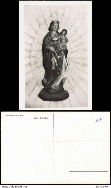 Ansichtskarte Zetel LK Friesland Marienbildnis 1953