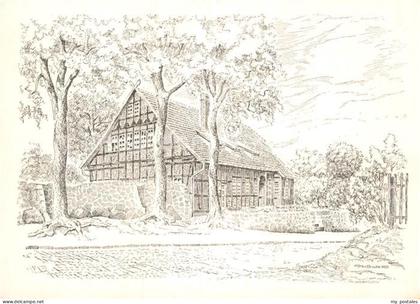 Bissendorf Hannover Krankenanstalt fuer das Alte Amt Bissendorf Zeichnung