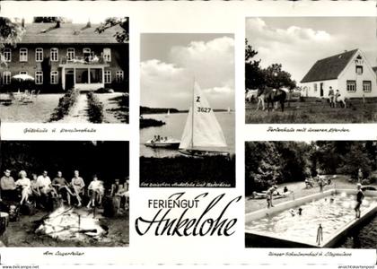 CPA Ankelohe Bad Bederkesa Geestland Niedersachsen, Ferienhaus, Am Lagerfeuer, Schwimmbad, Segelbo