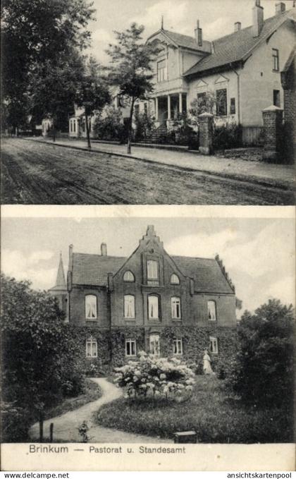 CPA Brinkum bei Bremen Stuhr in Niedersachsen, Pastorat, Standesamt, Gebäude