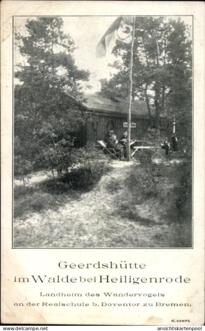 CPA Heiligenrode Stuhr in Niedersachsen, Geerdshütte im Walde