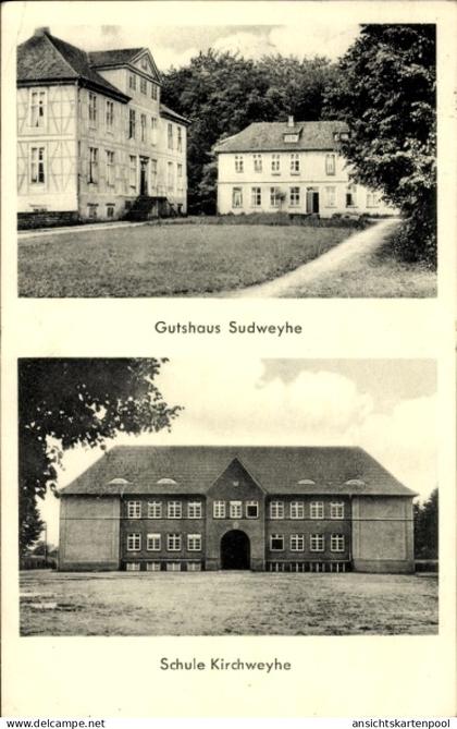 CPA Kirchweyhe Weyhe Niedersachsen, Gutshaus Sudweyhe, Schule Kirchweyhe
