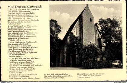 Gedicht CPA Heiligenrode Stuhr in Niedersachsen, Mein Dorf am Klosterbach