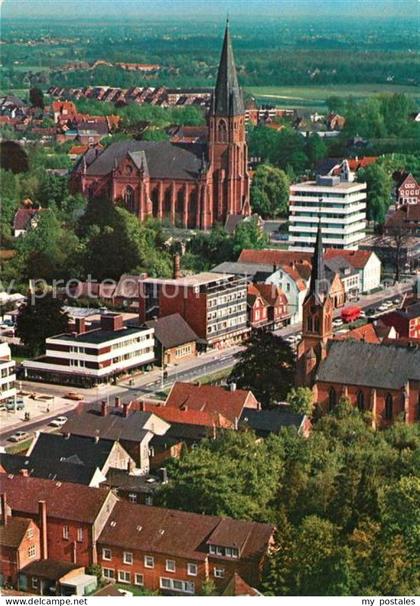 Papenburg Ems Niedersachsen Fliegeraufnahme mit Kirche