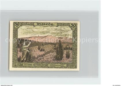 Wilsede Lueneburger Heide 50 Pfennig Wilsederberg Lueneburger Heide Hermann Loen
