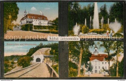 Niederwiesa Schloss Lichtenwalde Bahnviadukt Brunnen